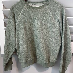 EUC The GREAT Green College Pullover Sweatshirt S/1